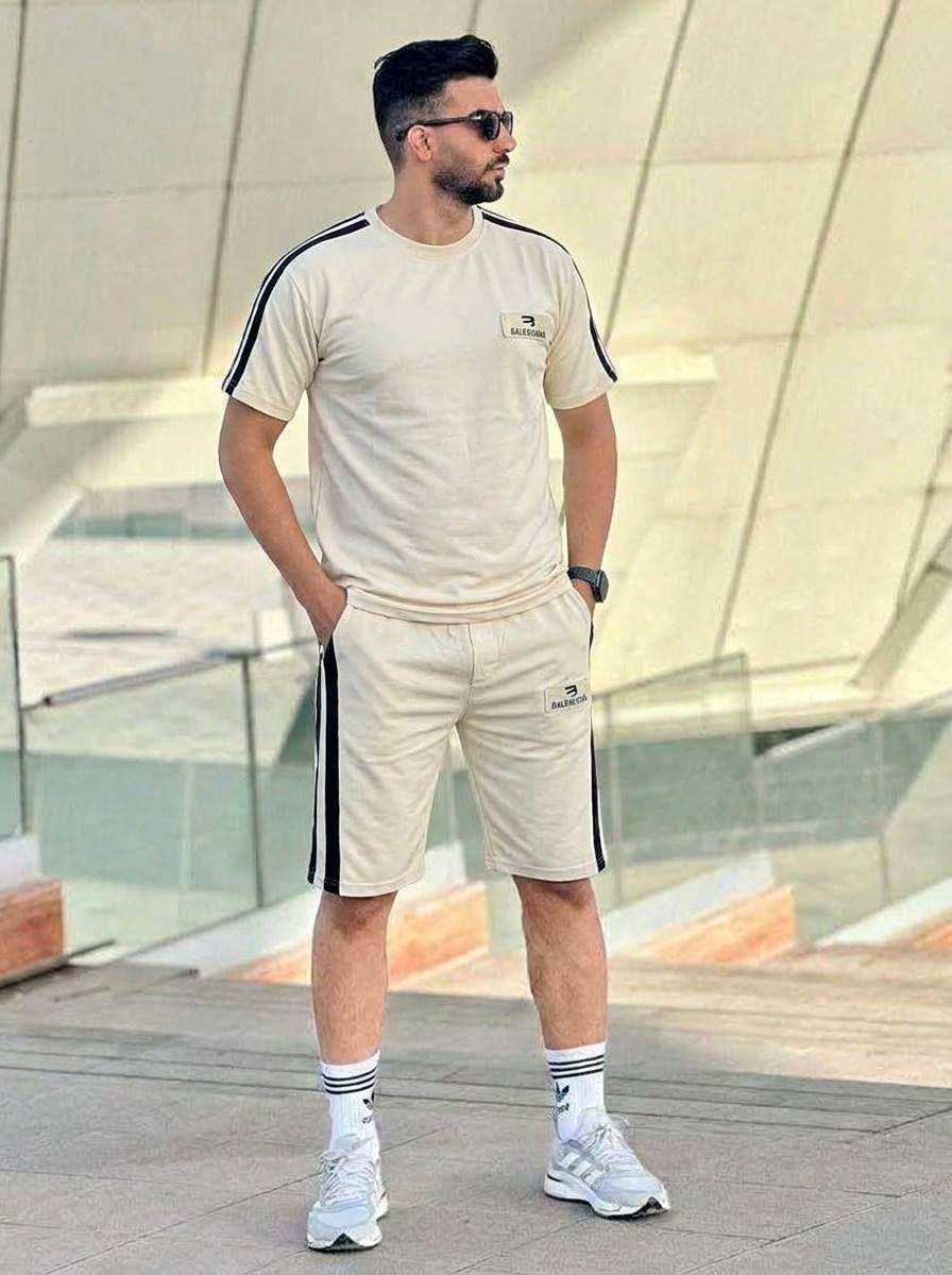 ست مردانه Balenciaga پنبه گلکسی Lتا3xL
